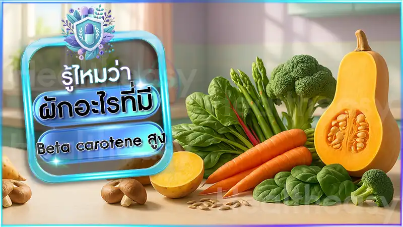 ผักอะไรที่มี Beta carotene สูง