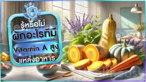 ผักอะไรที่มี Vitamin A สูง