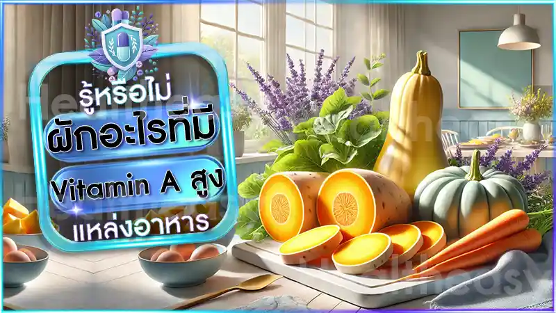 ผักอะไรที่มี Vitamin A สูง