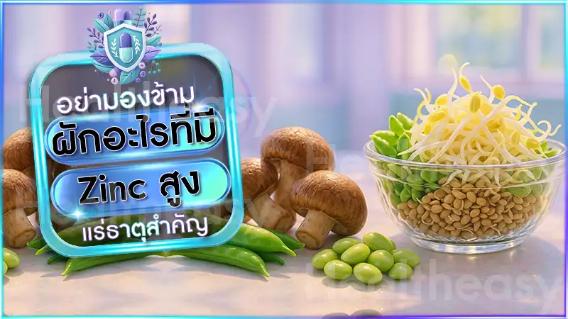 ผักอะไรที่มี Zinc สูง